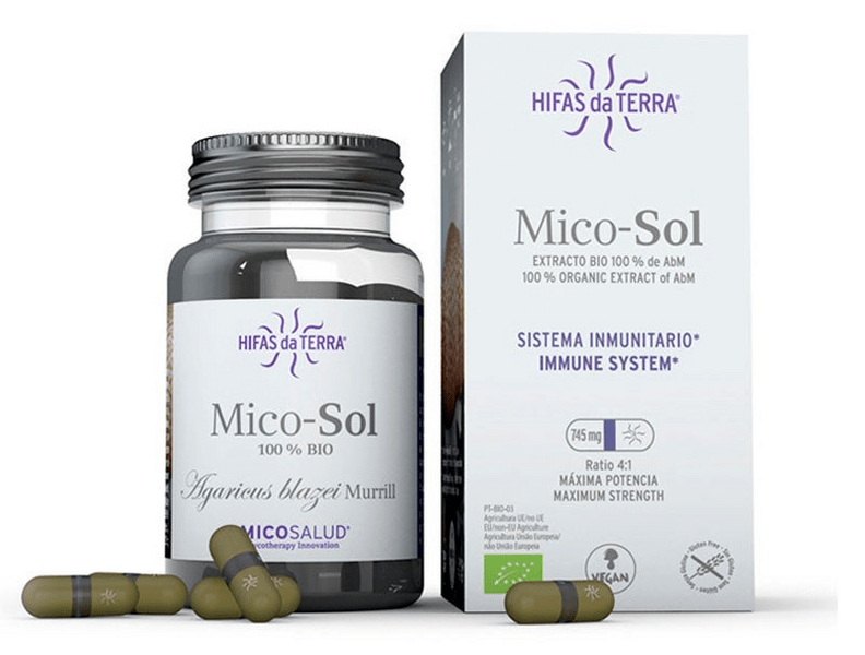 Hifas Da Terra Mico Sol Extracto De Champiñón Hifas Da Terra 70 Cápsulas