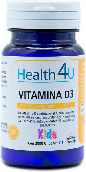 H4U Vitamina D3 Kids 30 Cápsulas De 545 Mg