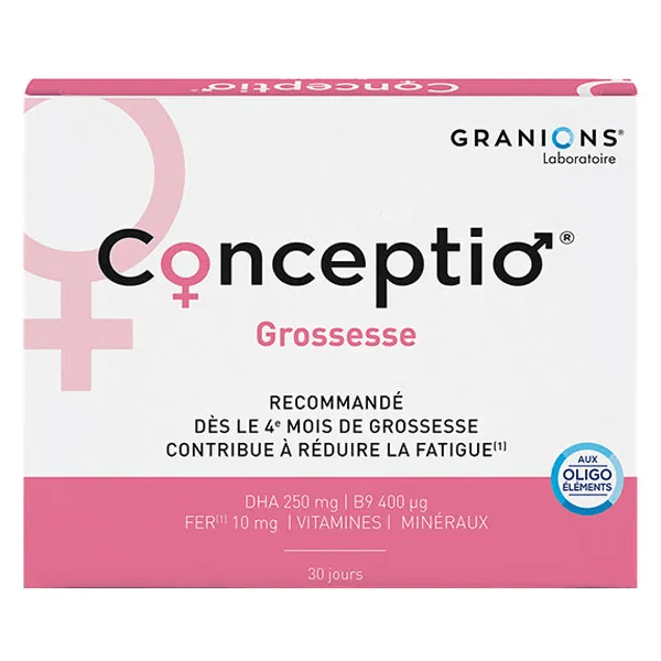 Granions Conception Grossesse Vitamines et Minéraux DHA 30 gélules 2