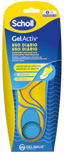 Scholl Plantillas Gel Activ Mujer Tecnología GelWave 1 Par (Talla 35,5-40,5)