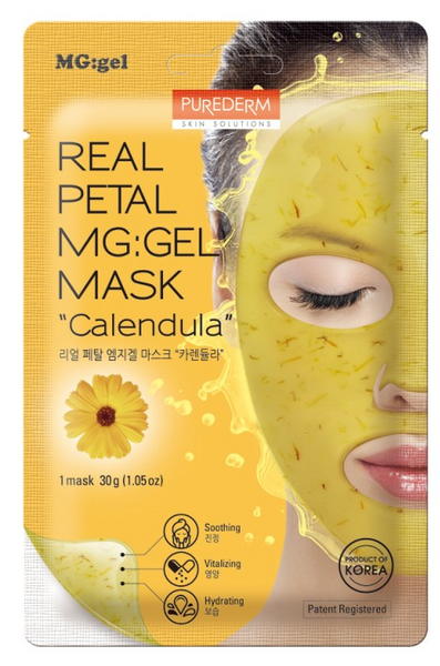 Purederm Real Petal MG Gel Mask Caléndula 1 Ud