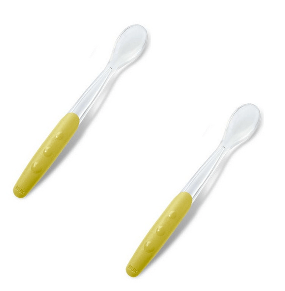 Nuk Easy Learning Cuchara de Silicona +4m Lima 2 uds