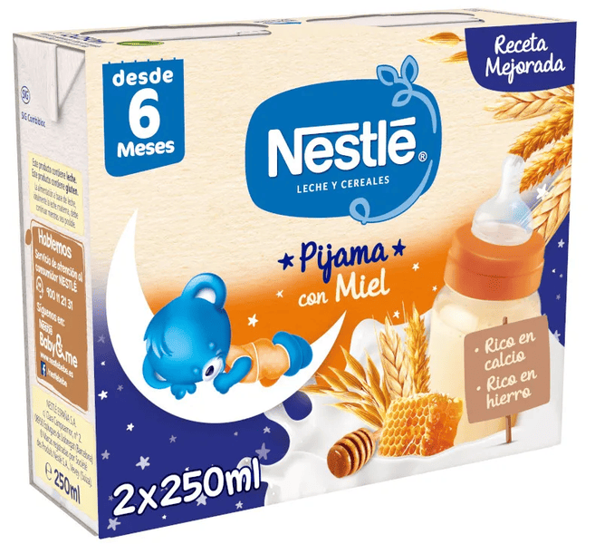 Nestle Nestlé Papilla Líquida 8 Cereales Con Miel +6M 2X250 Ml
