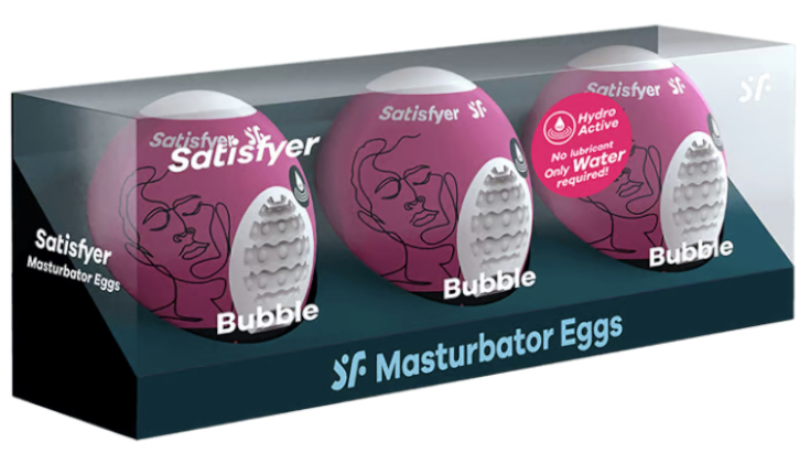 Satisfyer Masturbator Egg 3 Uds Bubble