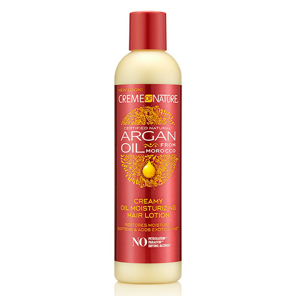 Creme of Nature, Argan, Lotion sans sulfate, brillance et hydratation, 250ml