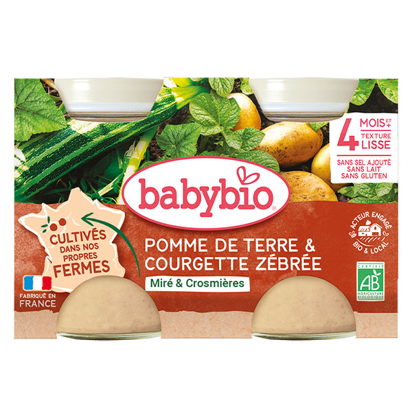 Pot Pomme de Terre Courgette Bio 2 x 130g