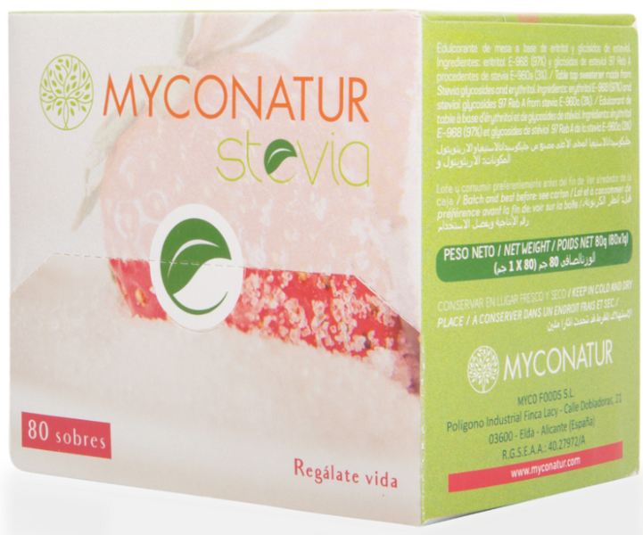 Myconatur Granulado Stevia 80 Sobres