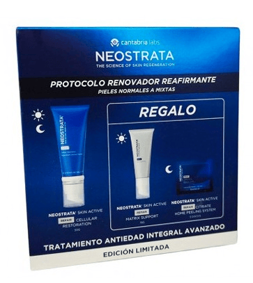 Neostrata Pack Renovador Reafirmante Cellular Restoration 50 gr + Matrix Support 15 gr + Citriate Peeling 3 discos