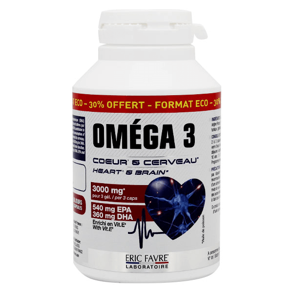Bien-Être Oméga 3 Cœur & Cerveau 120 capsules 3