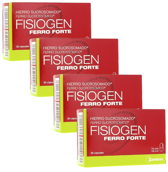 Imagen de Fisiogen Ferro Forte - 4x30 Cápsulas 🍃 en OfertitasTOP