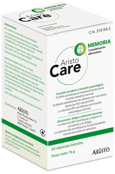 Aristo Care Memoria 60 Cápsulas