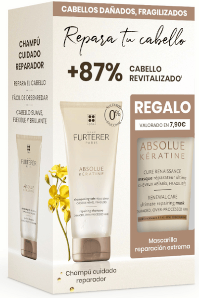 René Furterer Absolue Keratine Champú 200 ml + Mascarilla 30 ml