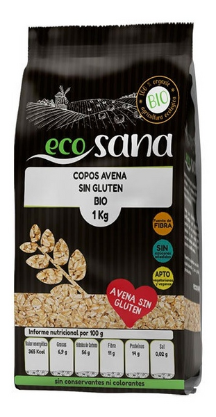 Ecosana Copos De Avena Sin Gluten Bio 1kg