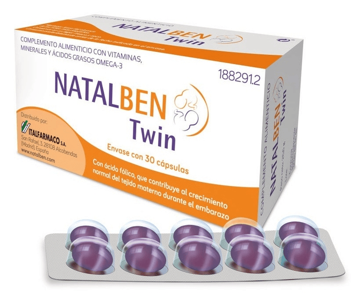 Natalben Rojos Twin 30 Cápsulas