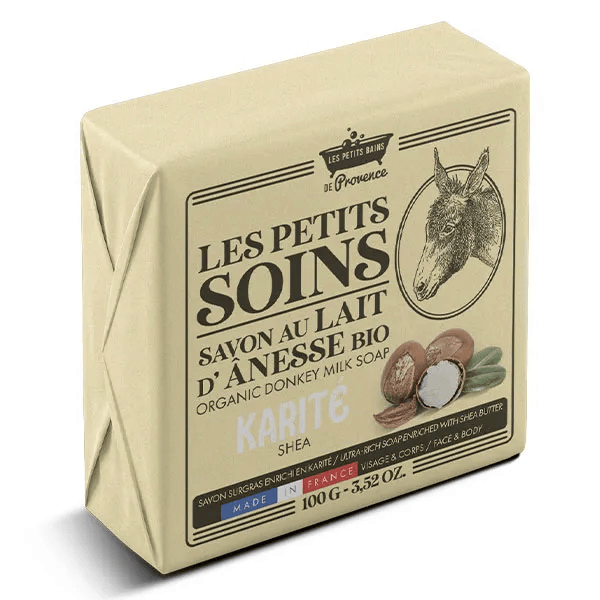 Les Petits Soins Savon au lait d'Anesse Bio Karité 100g