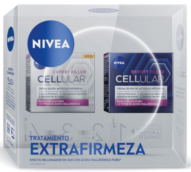 Nivea Crema Hyaluron Cellular Filler Día 50 Ml + Noche 50 Ml