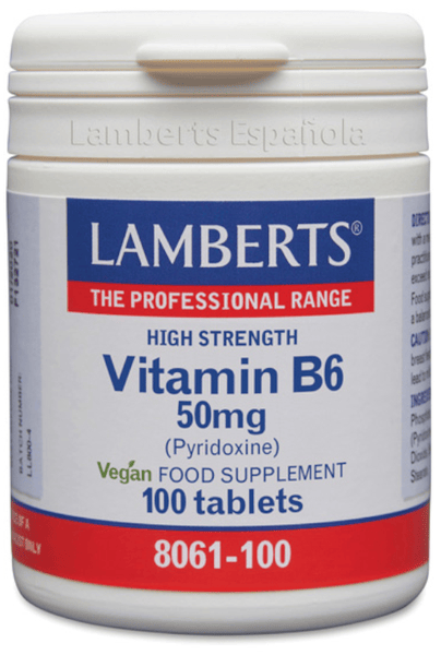 Lamberts Rojos 5 X Vitamina B6 100 Tabletas De 50Mg - Imagen 3