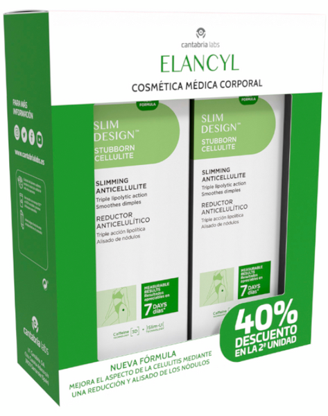 Elancyl Slim Design Anticelulítico Día 2x200ml