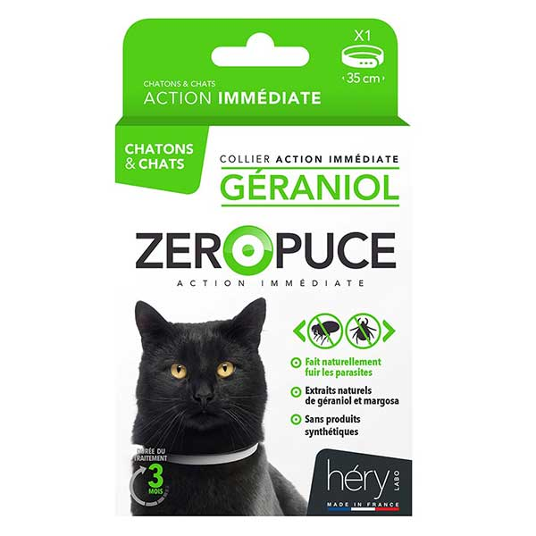 Héry Génariol Collier Chat Zéro Puce 35cm