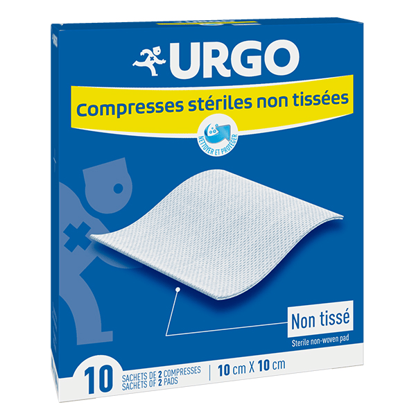 Soins Infirmiers Compresse Non Tissé Stérile 10 x 10cm 10 sachets 2