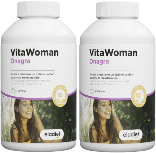 Eladiet VitaWoman Aceite de Onagra 2x450 Perlas