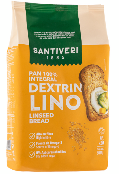 Santiveri Pan Dextrin Con Lino 300g