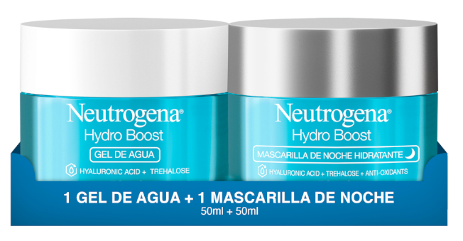 Neutrogena Hydro Boost Cofre Gel-Crema Agua 50ml + Mascarilla Noche 50ml