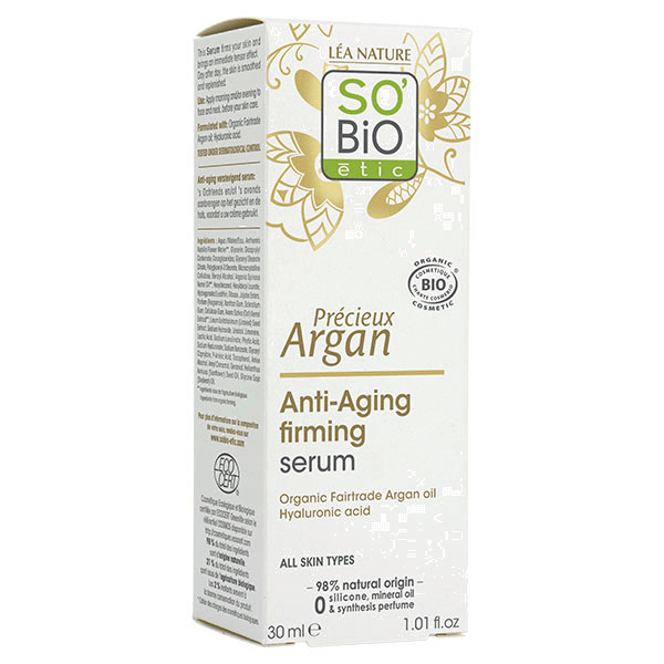 So'Bio Étic Précieux Argan Sérum Fermeté Anti-Âge Bio 30ml 4