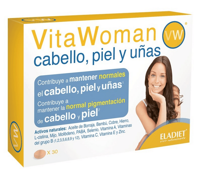 Eladiet Vita Woman Cabello, Piel Y Uñas 30 Comprimidos