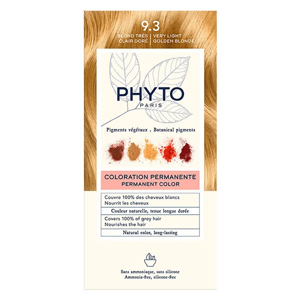 PhytoColor Coloration Permanente N°9.3 Blond Très Clair Doré 4