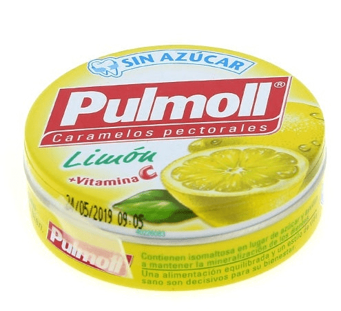 Pulmoll Limon Sin Azucar + Vitamina C 45 Gr