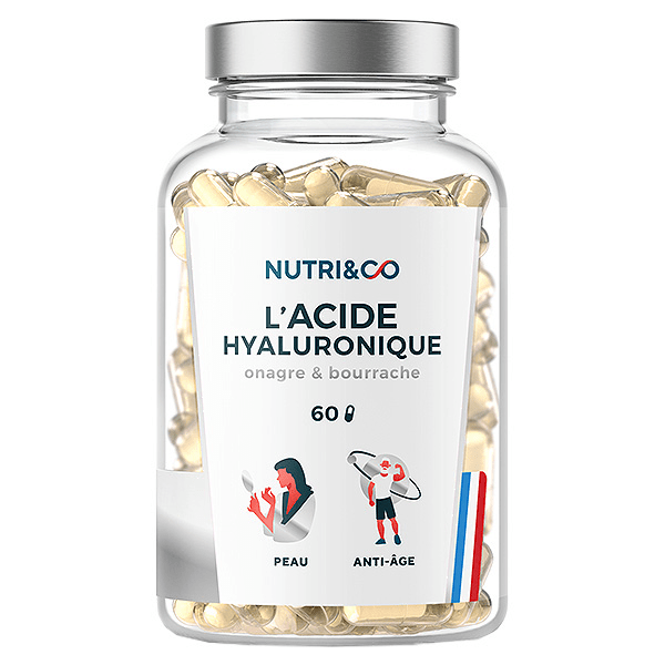 Nutri&Co L'Acide Hyaluronique Onagre et Bourrache Peau et Anti-Âge 60 gélules 4