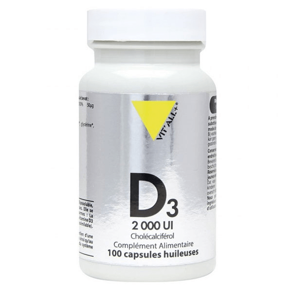 Vitamine D3 2000 UI 50µg - 100 capsules huileuses 3