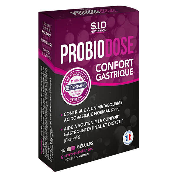 - Probiotiques - Probiodose Confort Gastrique 15 gélules