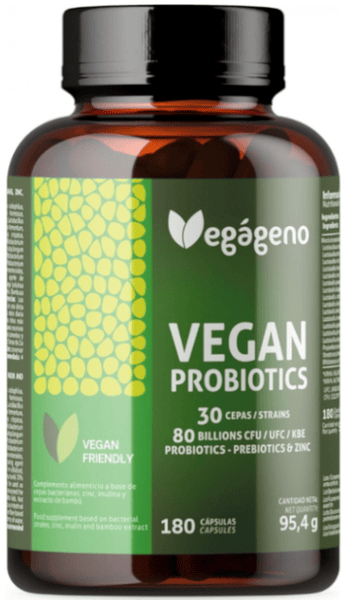 Vegágeno Vegan Probiotics 80 Billions UFC 180 Cápsulas