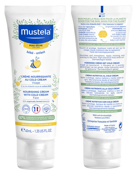 Mustela Crema Facial Nutritiva Cold Cream 40ml