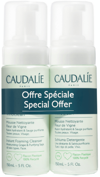 Caudalie Vinoclean Espuma Limpiadora 2X150 Ml
