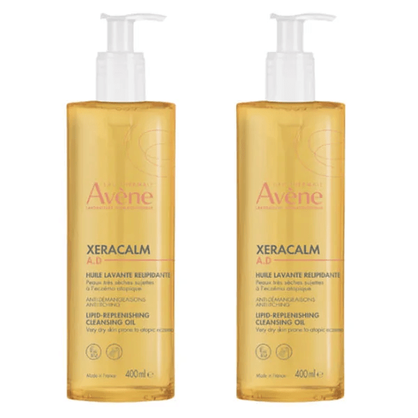 XeraCalm A.D Huile Lavante Relipidante Lot de 2 x 400ml