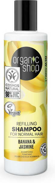 Organic Shop Champú Cabello Normal Plátano y Jazmín 280 ml