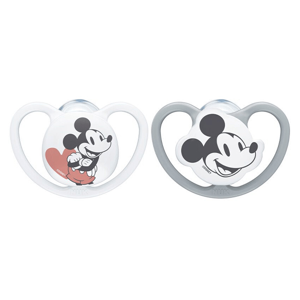 Sucette Space Silicone +0m Mickey Lot de 2 2