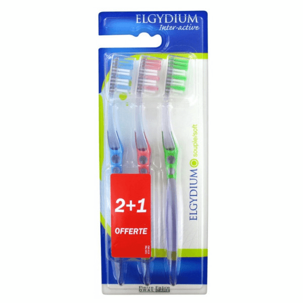 Brosse à Dents Inter-Active Souple Lot de 3 3