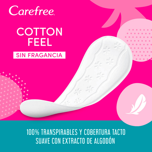 Carefree Protege Slip Cotton Extract 40 + Gratis 4 Unidades