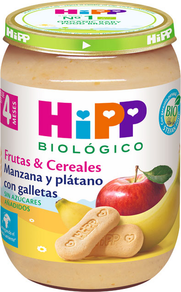 Hipp Tarro Manzana Plátano Y Galleta 190gr