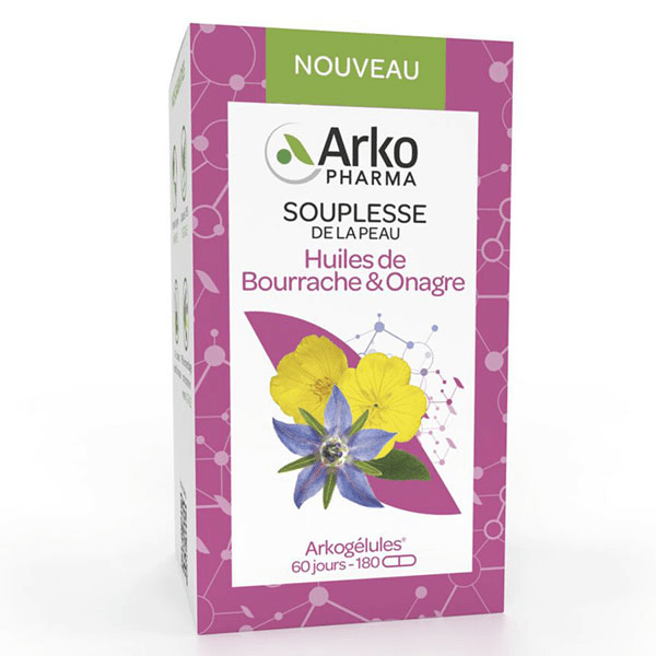 Arkogélules Huile d'Onagre & Bourrache 180 capsules 2