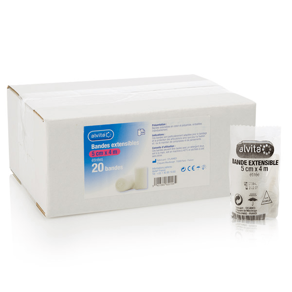 Bande Extensible 5cm x 4m 20 unités