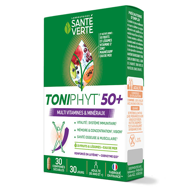 TONIPHYT 50 + multivitamines & minéraux  30 comprimés 4