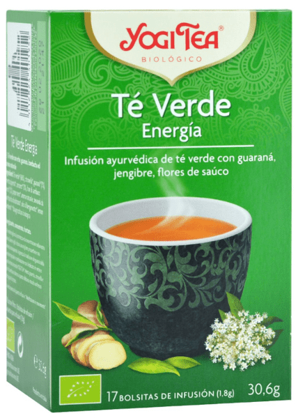 Yogi Tea Infusión Té Verde Energía 17 Bolsitas