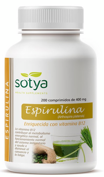 Sotya Espirulina 400mg 200 Comprimidos