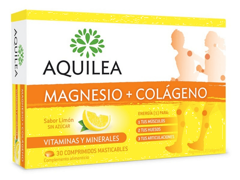 Aquilea Magnesio+Colágeno 30 Comprimidos Masticables Limón