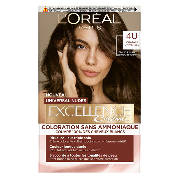 Excellence Crème Universal Nudes Coloration N°4 Châtain